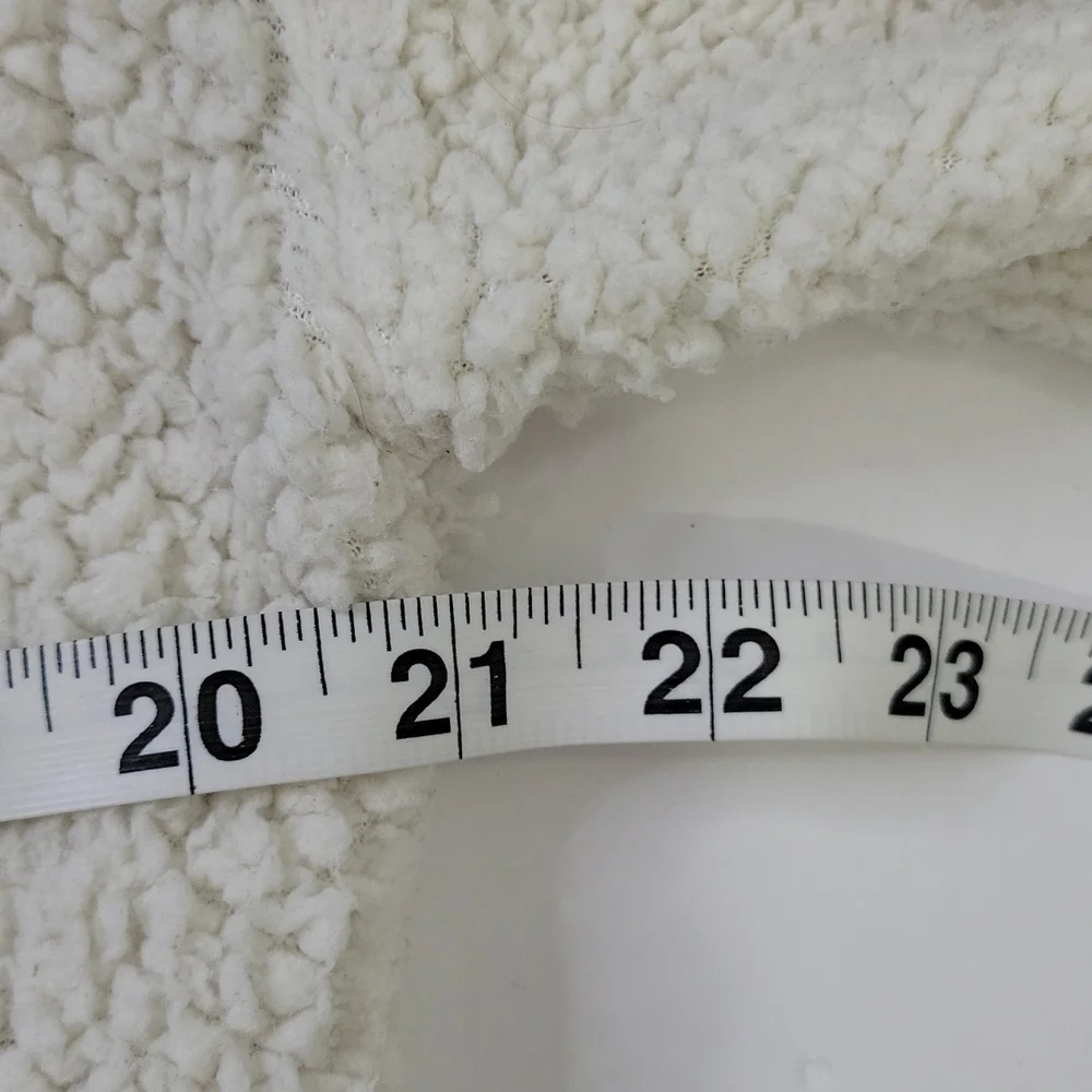 Forever 21 Furry Pullover Off White With Leopard Print Detail SZ M  3/$15 - Picture 6 of 10